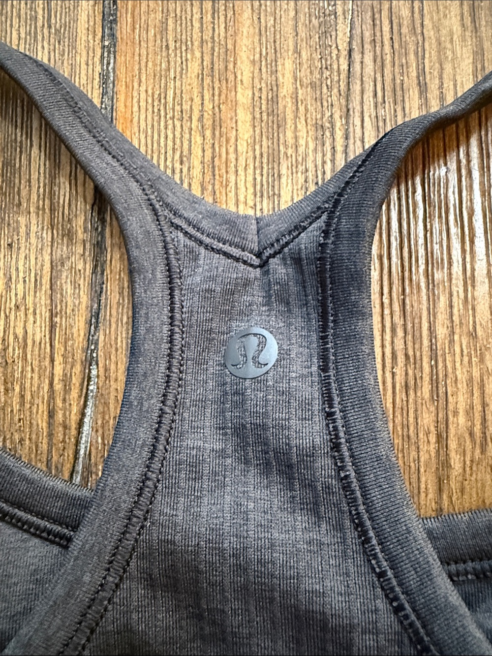 Black Racerback Tank Top - Women's Ribbed Tank - Picture 2 of 5